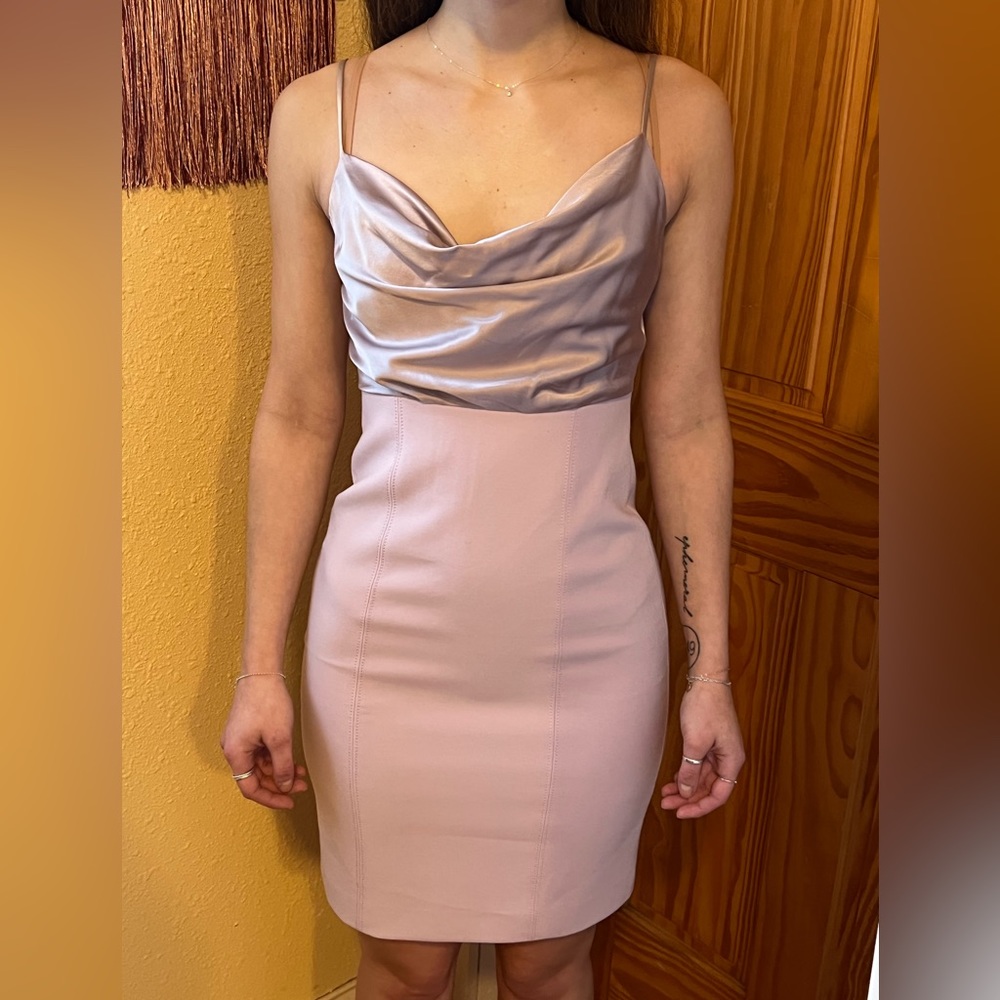 XS Cinq a Sept Karina Dress in Rose Quartz